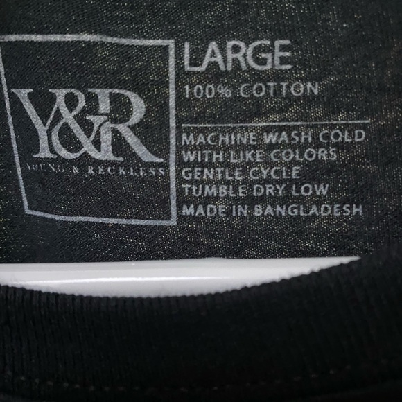 Young and reckless mens shirt - Picture 2 of 5